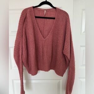 Free People sweater in rose